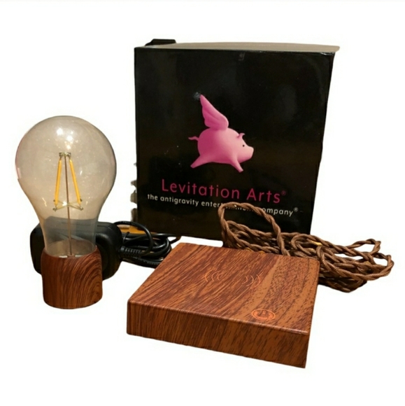 LEVITATION ARTS Magnetic Levitating Floating Wireless LED Light Bulb Desk Lamp - Picture 2 of 7